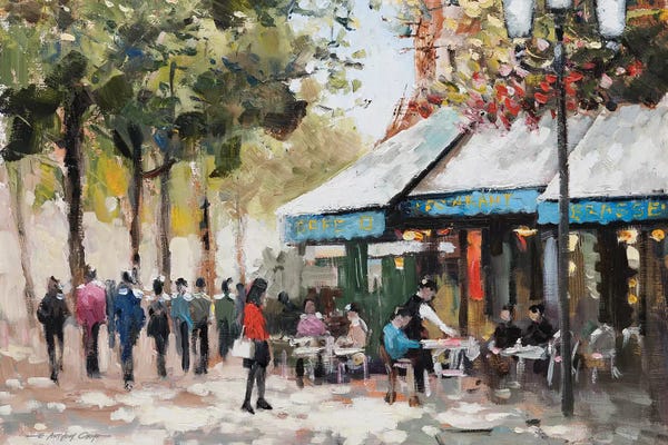 E. Anthony Orme: Paris Teal II by E. Anthony Orme