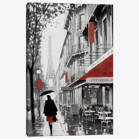Rainy Paris I Canvas Print #AOR35} by E.A. Orme Canvas Print