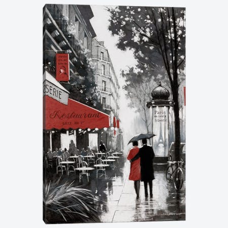 Rainy Paris II Canvas Print #AOR36} by E.A. Orme Canvas Print