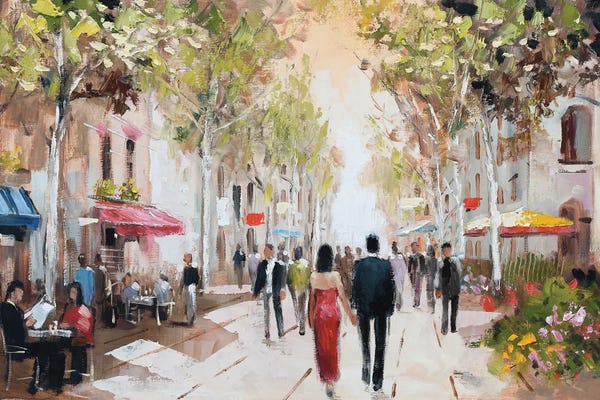 E. Anthony Orme: Paris Teal III by E. Anthony Orme