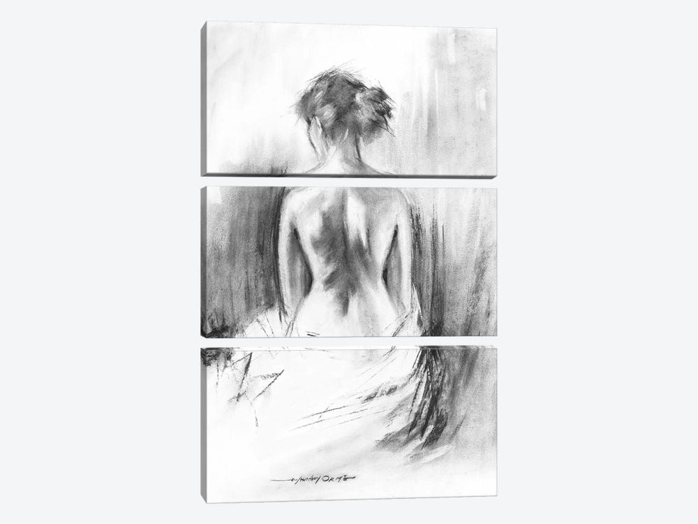Soft Silhouette II by E. Anthony Orme 3-piece Canvas Print