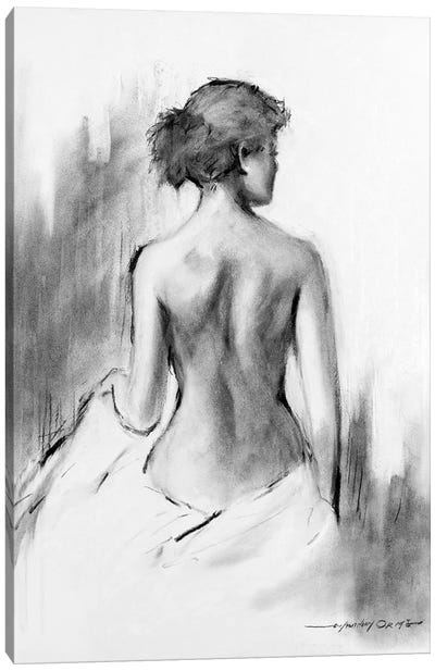 Soft Silhouette IV Canvas Art Print - Female Nude Art
