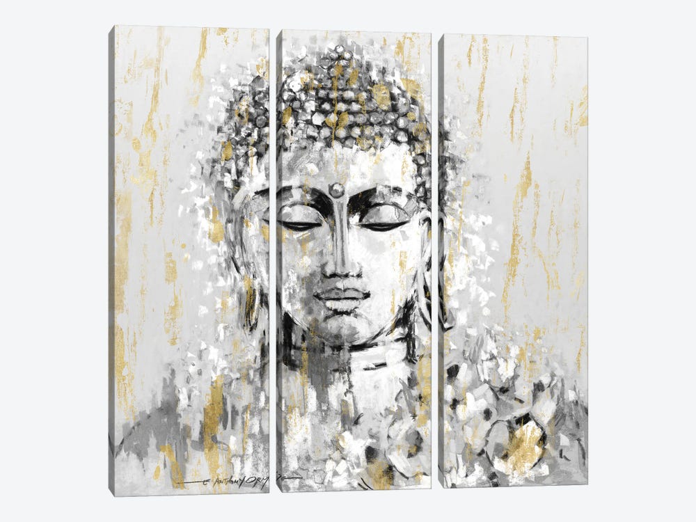 Simmering Buddha by E. Anthony Orme 3-piece Art Print