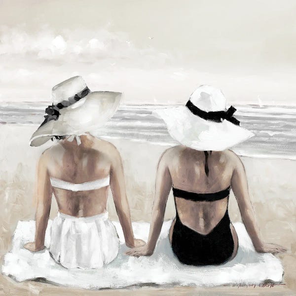 Large Coastal Art - Canvas Prints: Soaking Up Sun by E. Anthony Orme