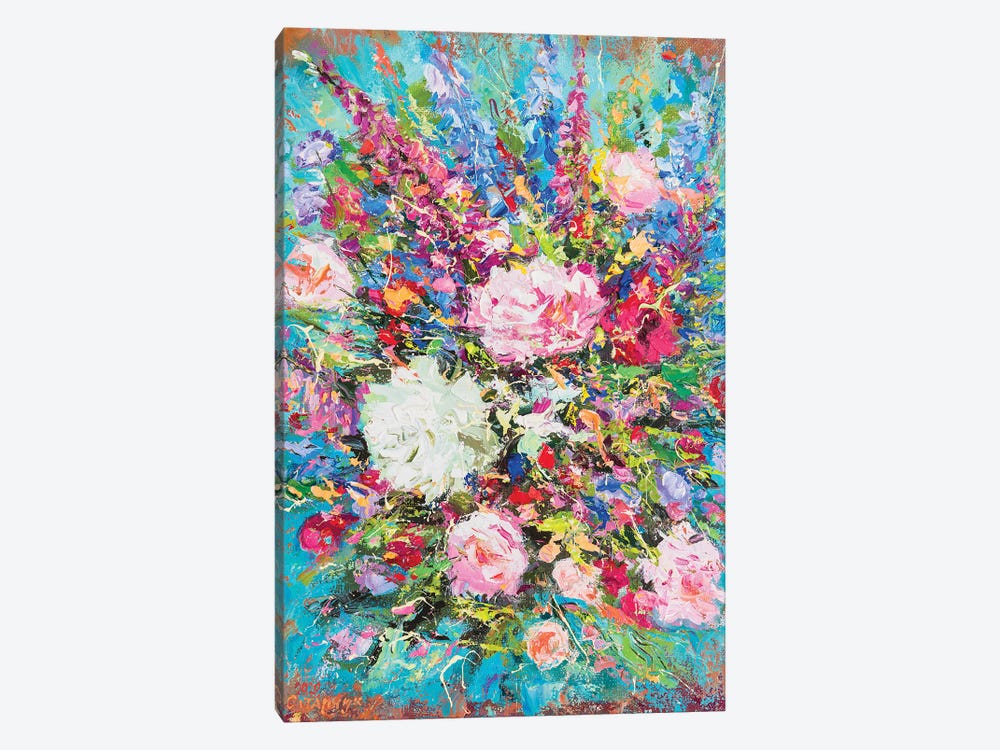 Bouquet by Andrej Ostapchuk 1-piece Canvas Wall Art