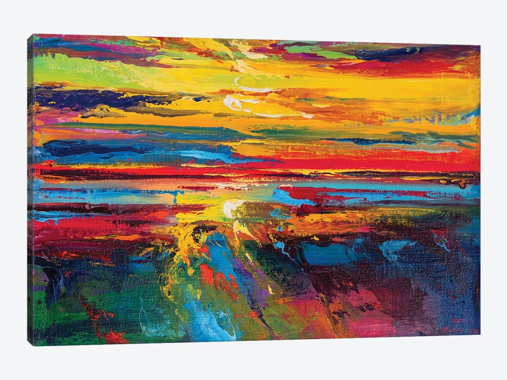 Abstract Seascape XV by Andrej Ostapchuk 1-piece Canvas Artwork