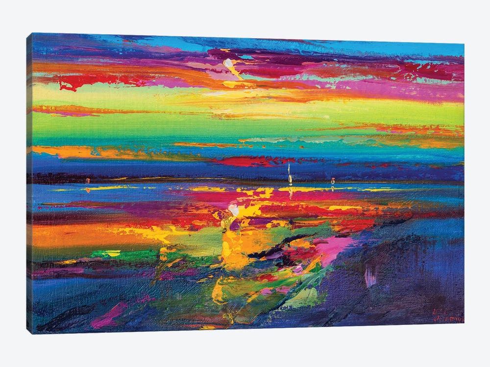 Abstract Seascape XIX by Andrej Ostapchuk 1-piece Canvas Art Print