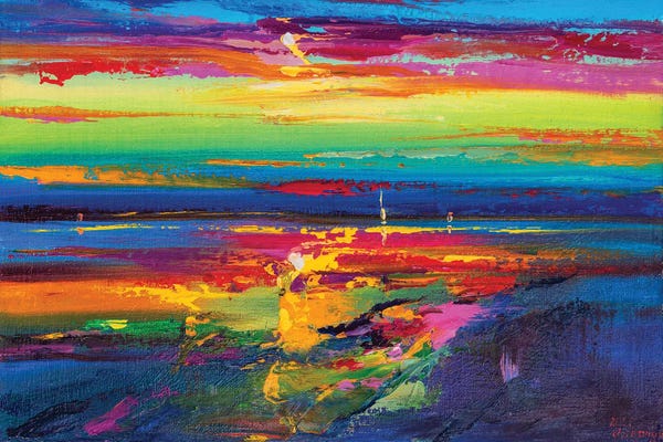 Gestural Skies: Abstract Seascape XIX by Andrej Ostapchuk