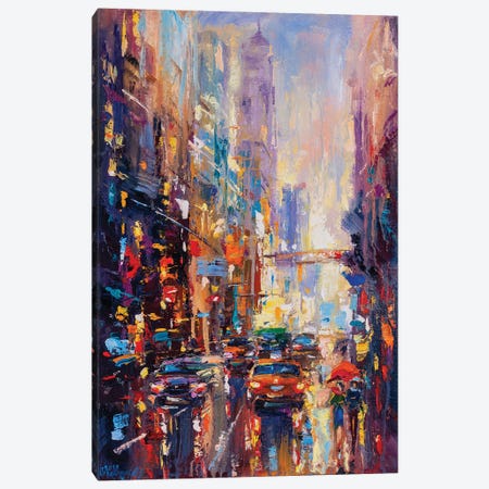 Abstract Cityscape (New York) II Canvas Print #AOS27} by Andrej Ostapchuk Canvas Print