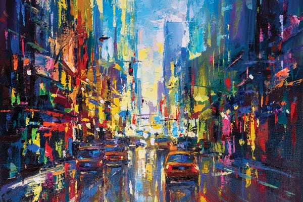 Cityscapes: Abstract Cityscape (New York) III by Andrej Ostapchuk