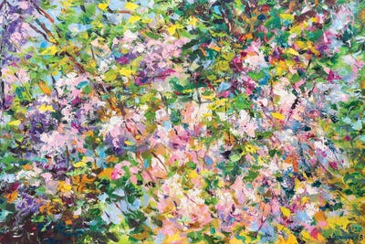 Abstract Composition (spring) by Andrej Ostapchuk canvas print