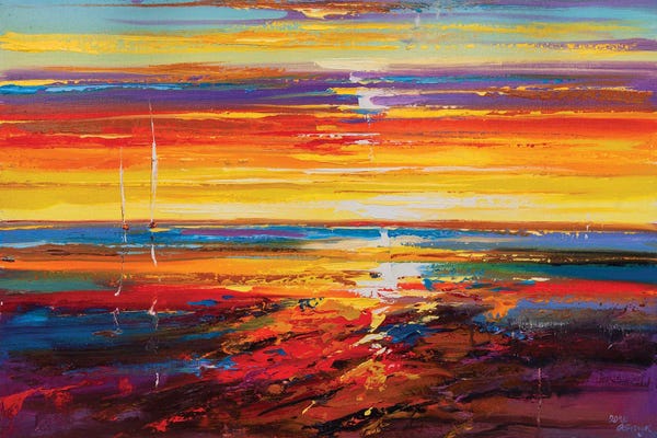 Ocean Sunrises & Sunsets: Abstract Seascape X by Andrej Ostapchuk