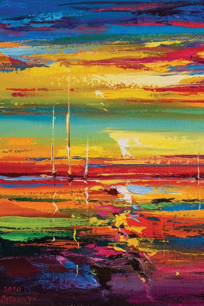 Abstract Seascape XIV by Andrej Ostapchuk canvas print