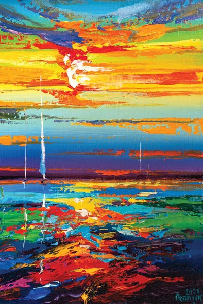 Abstract Seascape XVI by Andrej Ostapchuk canvas print