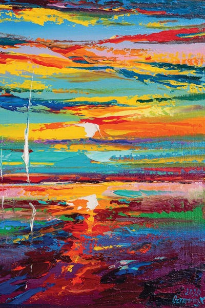 Gestural Skies: Abstract Seascape XVII by Andrej Ostapchuk