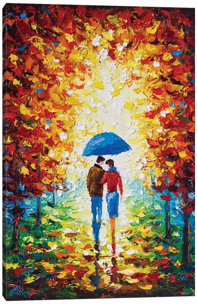 Walk Together I Canvas Art Print - Intense Impressionism