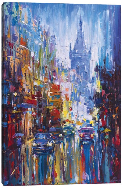 Abstract Cityscape I Canvas Art Print - Artists From Ukraine