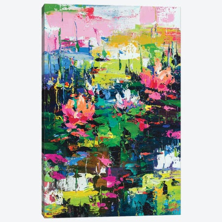 Abstract Landscape (water lilies) Canvas Print #AOS5} by Andrej Ostapchuk Canvas Artwork