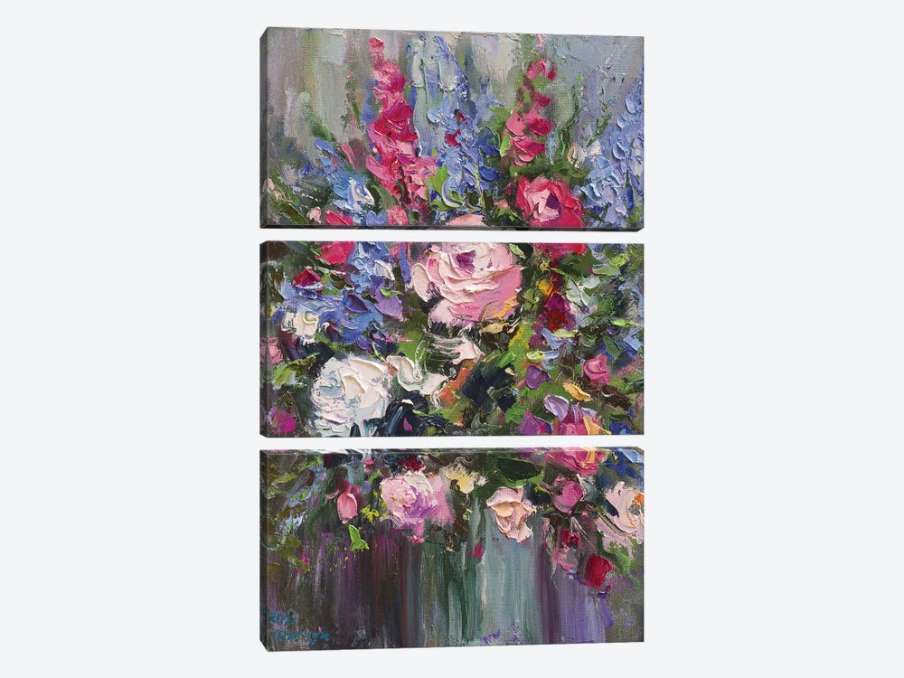 Bouquet VII by Andrej Ostapchuk 3-piece Canvas Art
