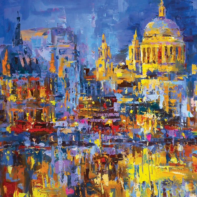 Evening London by Andrej Ostapchuk wall art