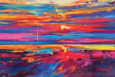 Abstract Seascape V by Andrej Ostapchuk canvas print