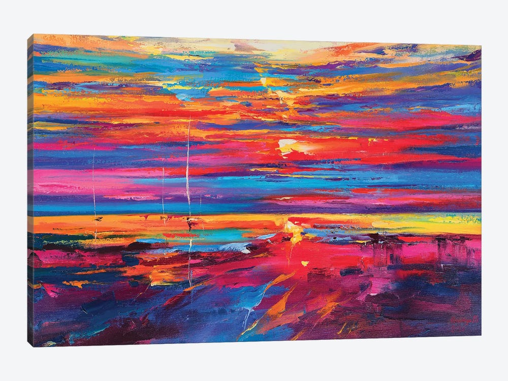 Abstract Seascape V by Andrej Ostapchuk 1-piece Canvas Art Print
