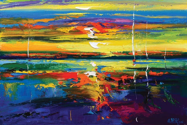 Colorful Abstracts: Abstract Seascape VI by Andrej Ostapchuk