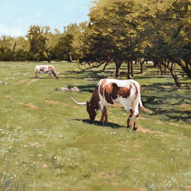 Afternoon Graze by Alex Odnoralov wall art