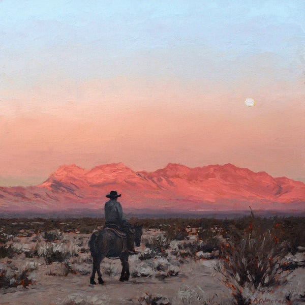 Pastel Impressionism: Wanderer by Alex Odnoralov