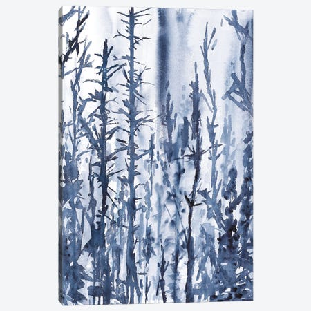 Light Blue Spring Landscape, Watercolor Canvas Print #AOZ104} by Ana Ozz Canvas Art