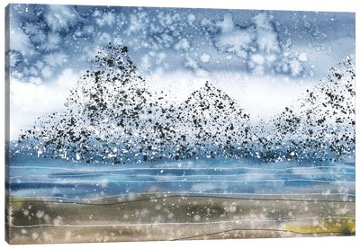 Mountain Landscape, Inspirational Coast Canvas Art Print - Ana Ozz