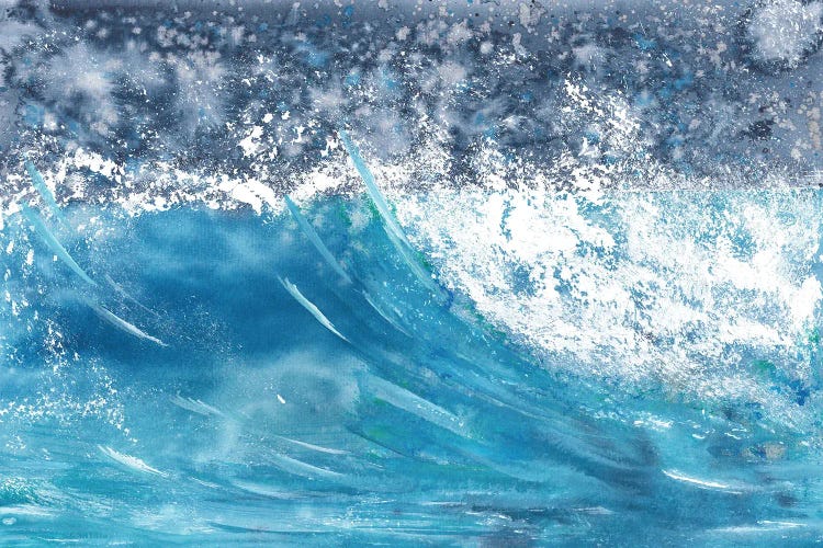 Blue Wave In The Sea