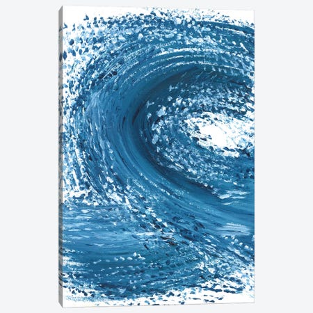 Blue Wave I Canvas Print #AOZ123} by Ana Ozz Art Print