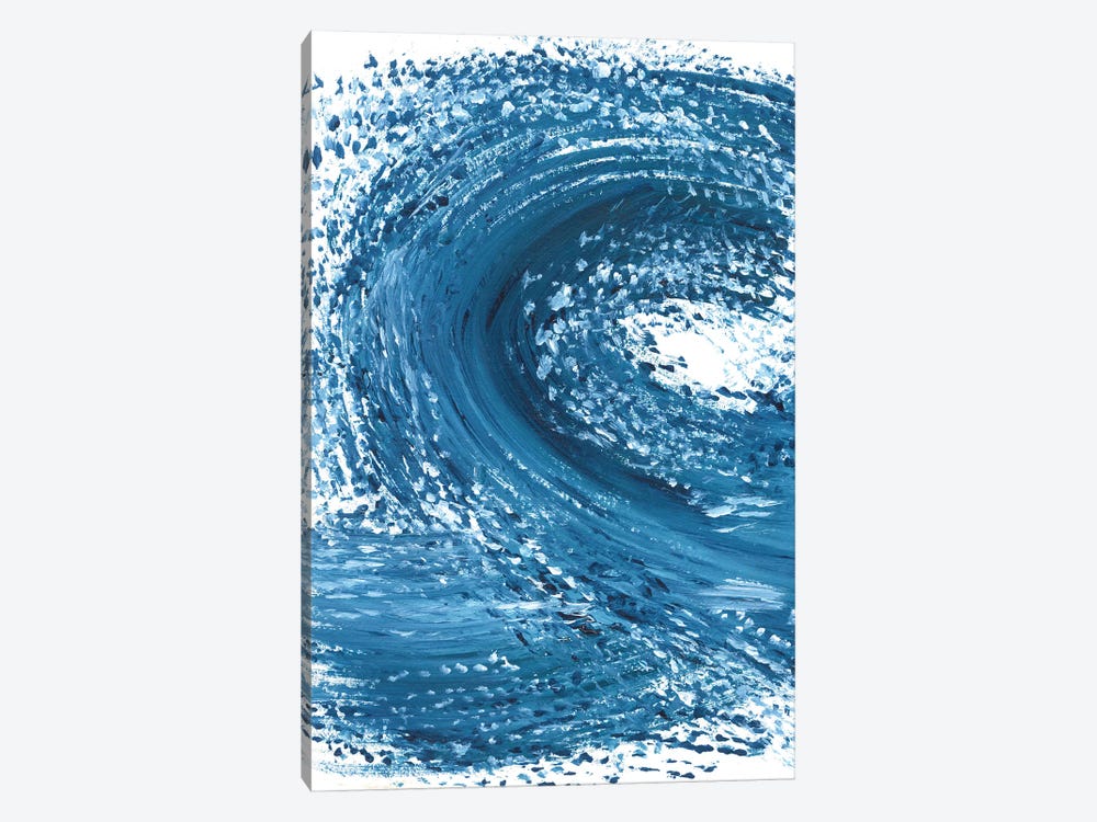 Blue Wave I by Ana Ozz 1-piece Canvas Art Print