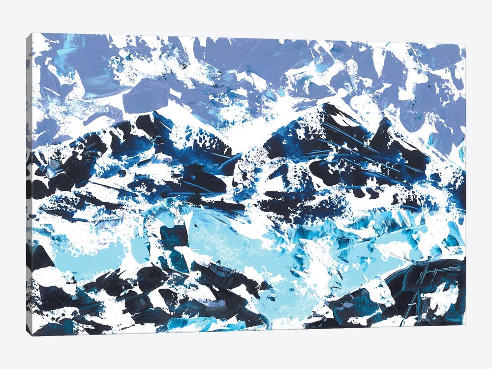 Blue Mountains, Abstract Mountainscape by Ana Ozz 1-piece Art Print