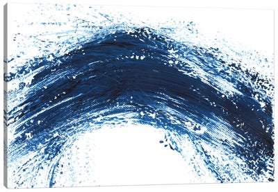 Blue Wave VIII, Abstract Seascpe Canvas Art Print - Ana Ozz