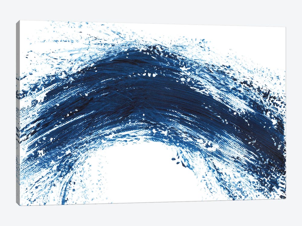 Blue Wave VIII, Abstract Seascpe by Ana Ozz 1-piece Canvas Art