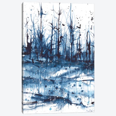 Abstract Blue Landscape Canvas Print #AOZ144} by Ana Ozz Canvas Artwork