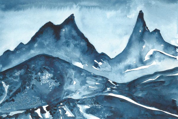 Ana Ozz: Dark Blue Mountains by Ana Ozz