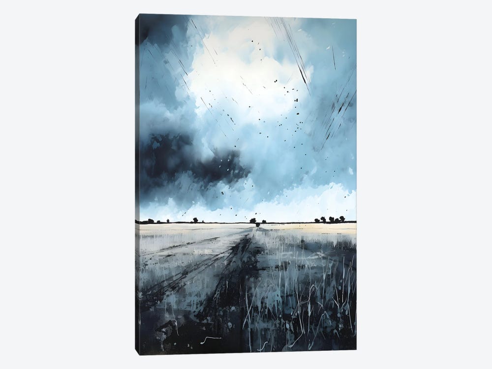 Stormy Grey Landscape by Ana Ozz 1-piece Canvas Print