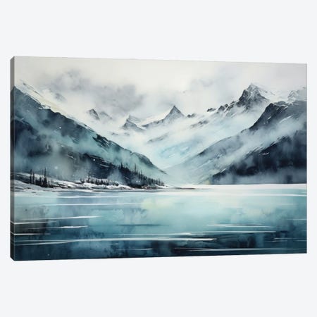 Blue Mountains Canvas Print #AOZ173} by Ana Ozz Canvas Art