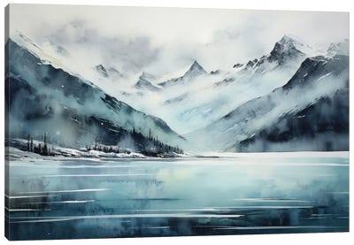Blue Mountains Canvas Art Print - Ana Ozz