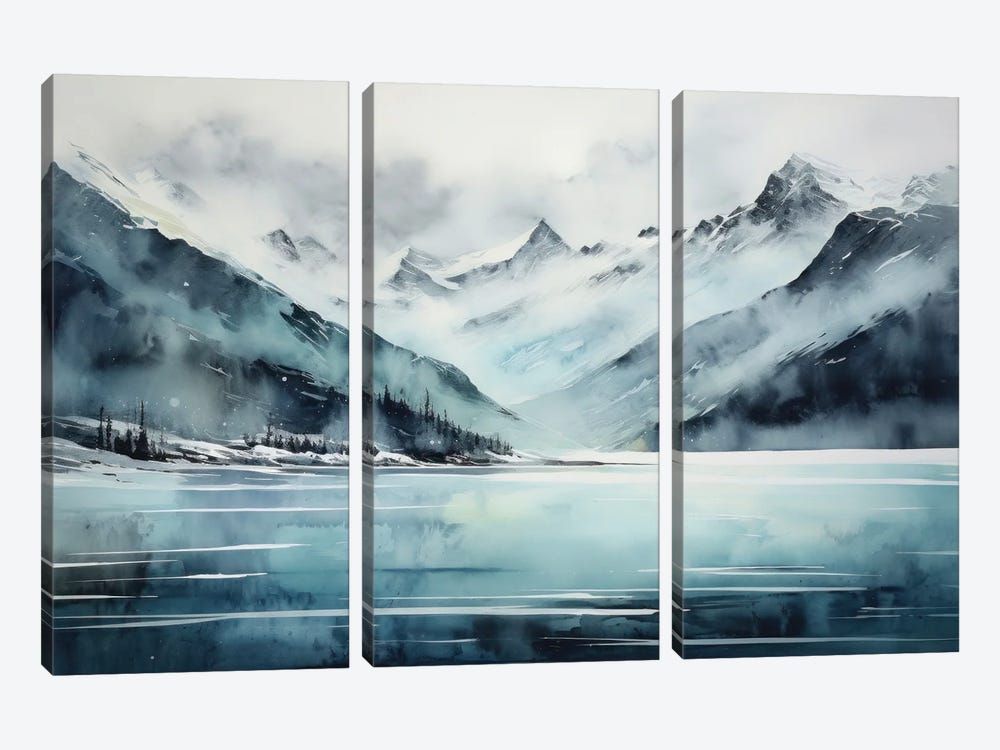 Blue Mountains by Ana Ozz 3-piece Canvas Art