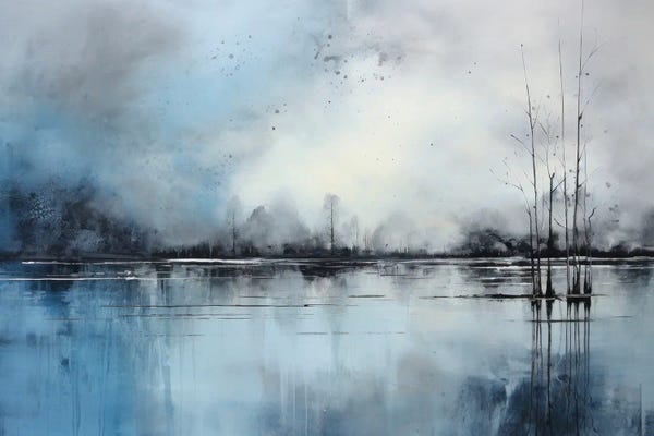 Ana Ozz: Foggy Lake by Ana Ozz