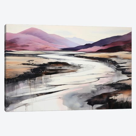 Abstract River Landscape Canvas Print #AOZ194} by Ana Ozz Canvas Art Print