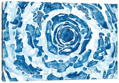 Watercolor Abstract Water Canvas Art Print - Water Art
