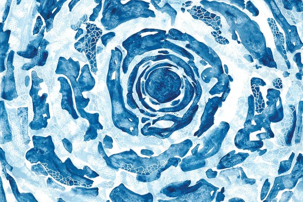 Ana Ozz: Watercolor Abstract Water by Ana Ozz