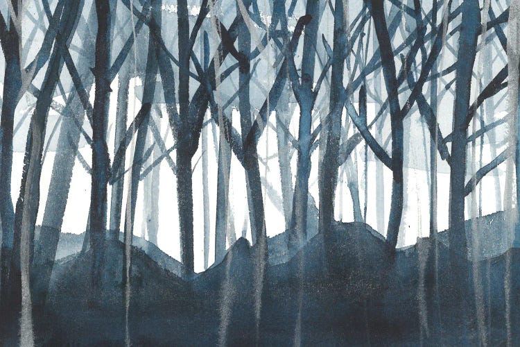 Blue Forest by Ana Ozz wall art