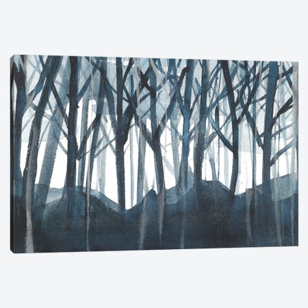 Blue Forest Canvas Print #AOZ1} by Ana Ozz Canvas Wall Art