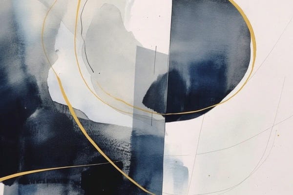 Office: Dark Blue Abstraction II by Ana Ozz